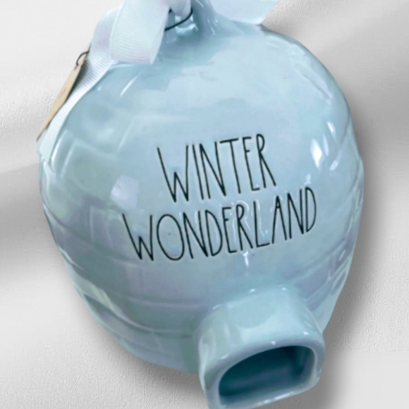 NEW Rae Dunn ceramic WINTER WONDERLAND Igloo Birdhouse - Picture 3 of 4